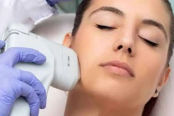HIFU - Breakthrough in Anti - ageing 1 Image of woman having HIFU Nottingham treatment